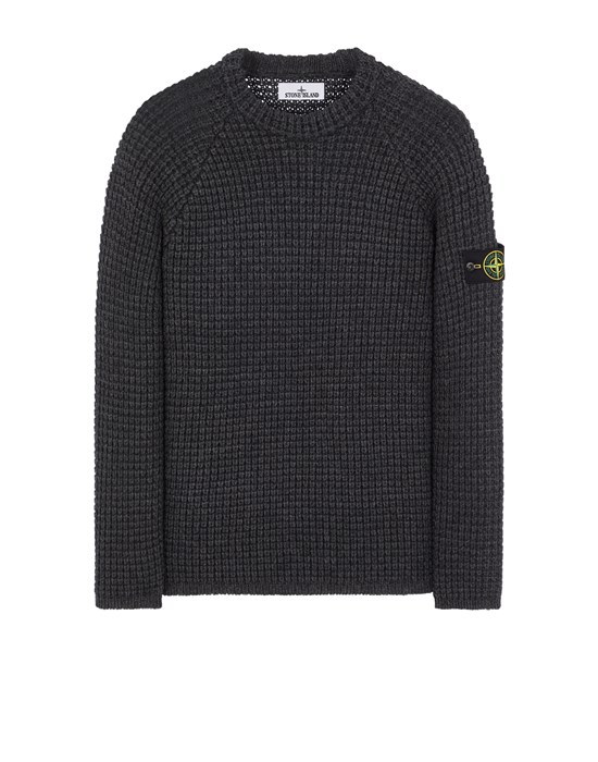  STONE ISLAND 502D5 Tricot Homme Anthracite Chiné