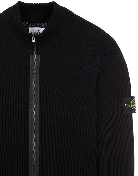 Stone island merino discount wool logo jumper