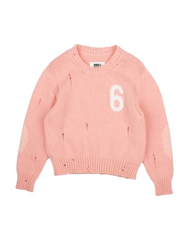 Shop Mm6 Maison Margiela Toddler Boy Sweater Pink Size 6 Wool, Nylon, Acrylic
