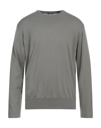 Rossopuro Man Sweater Grey Size 7 Cotton