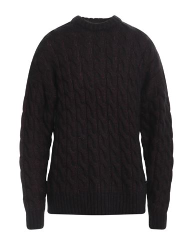 Amish Man Sweater Deep Purple Size M Polyester, Alpaca Wool, Wool