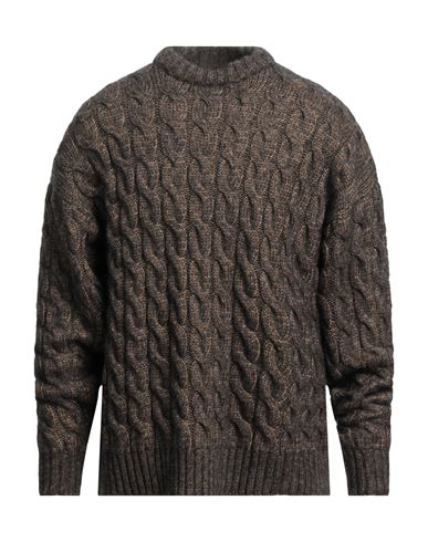 Amish Man Sweater Beige Size M Polyester, Alpaca Wool, Wool