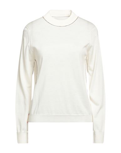 Shop Maison Margiela Woman Sweater Ivory Size S Wool In White