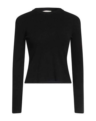 VICOLO VICOLO WOMAN SWEATER BLACK SIZE ONESIZE VISCOSE, POLYESTER