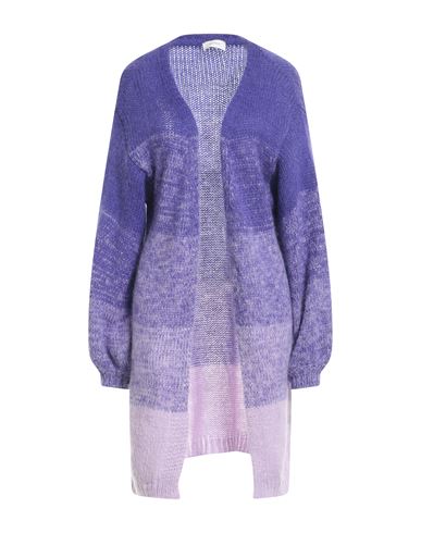 Vicolo Woman Cardigan Lilac Size Onesize Acrylic, Mohair Wool, Polyamide In Purple