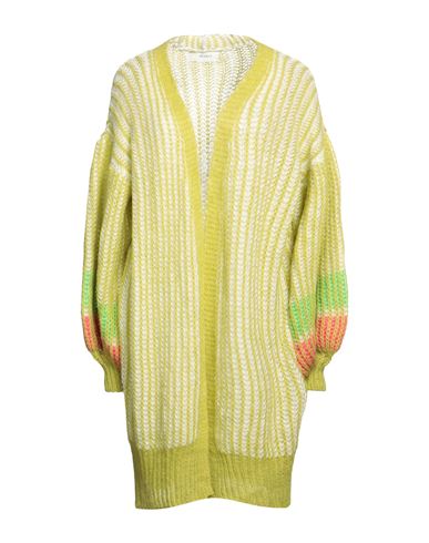 Vicolo Woman Cardigan Acid Green Size Onesize Acrylic, Polyamide, Wool, Mohair Wool