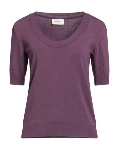 Vicolo Woman Sweater Mauve Size Onesize Viscose, Naia Acetate, Elastane In Purple