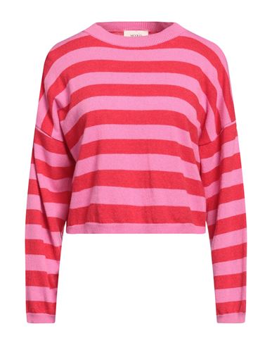 Vicolo Woman Sweater Red Size Onesize Viscose, Polyamide, Wool, Cashmere