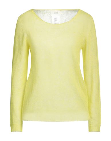Vicolo Woman Sweater Acid Green Size Onesize Mohair Wool, Polyamide, Wool