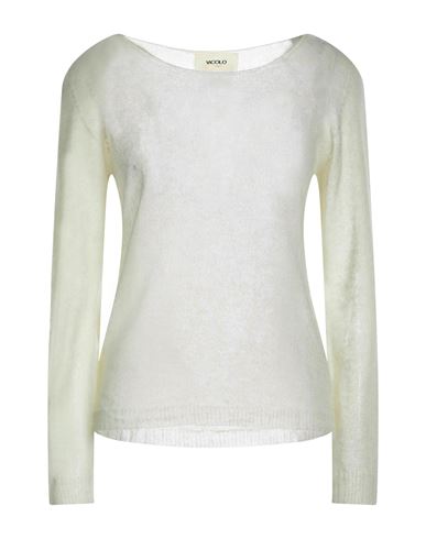 Vicolo Woman Sweater Cream Size Onesize Mohair Wool, Polyamide, Wool In White