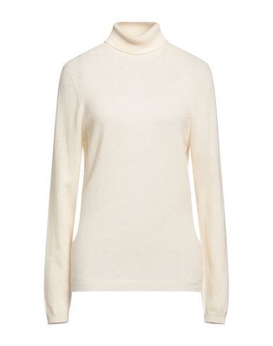 Pink Memories Woman Turtleneck Ivory Size 6 Wool In White