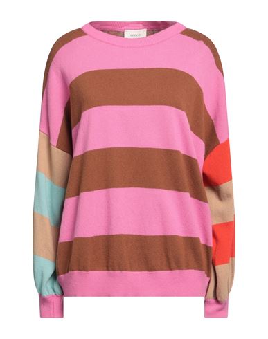 Vicolo Woman Sweater Fuchsia Size Onesize Viscose, Polyamide, Wool, Cashmere In Pink