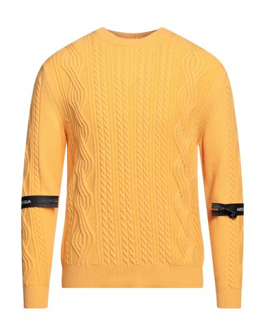 Alessandro Dell'acqua Man Sweater Yellow Size M Viscose, Polyamide, Wool, Cashmere