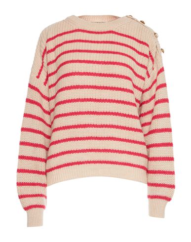 Angela Mele Milano Woman Sweater Beige Size Onesize Acrylic, Viscose, Wool, Alpaca Wool