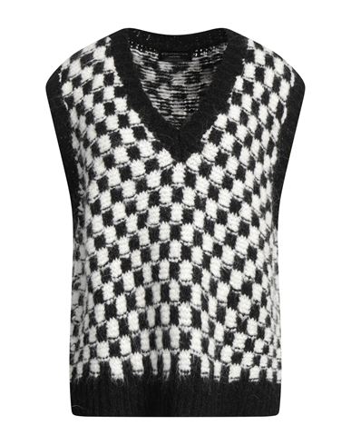 Angela Mele Milano Woman Sweater Black Size Onesize Acrylic, Mohair Wool, Wool, Polyamide