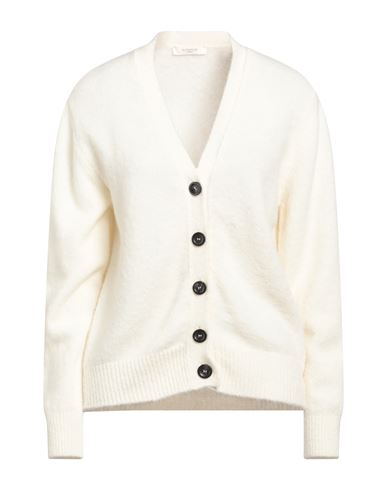 Shop Zanone Woman Cardigan Ivory Size 10 Alpaca Wool, Polyamide, Elastane In White
