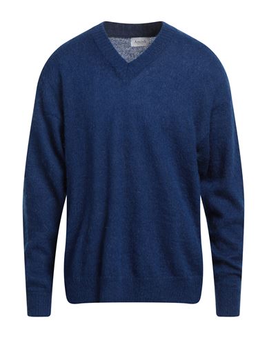 Amish Man Sweater Blue Size Xs Acrylic, Mohair Wool, Polyamide
