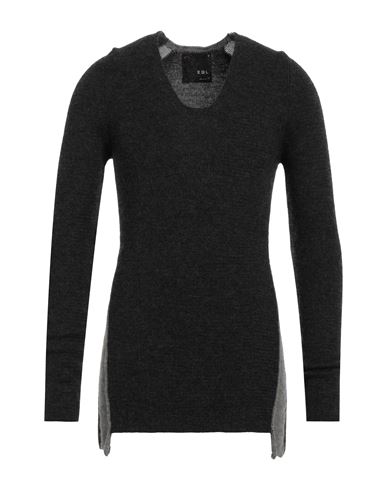 Eql Man Sweater Lead Size L Alpaca Wool, Virgin Wool In Grey