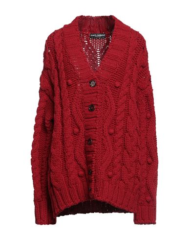 Shop Dolce & Gabbana Woman Cardigan Red Size 6 Virgin Wool