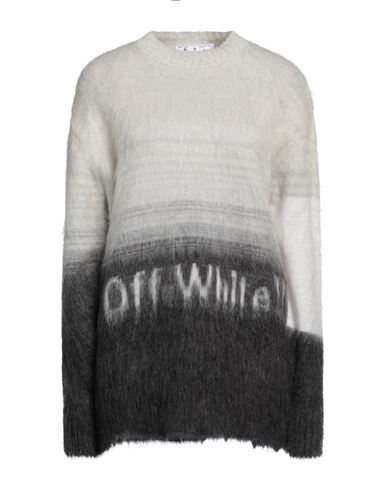 Shop Off-white Woman Sweater Light Grey Size 2 Mohair Wool, Polyamide, Wool