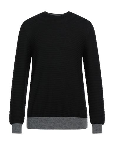 Ungaro Man Sweater Black Size Xl Merino Wool, Dralon