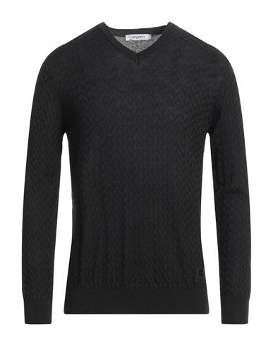 Ungaro Man Sweater Black Size Xxl Merino Wool, Dralon