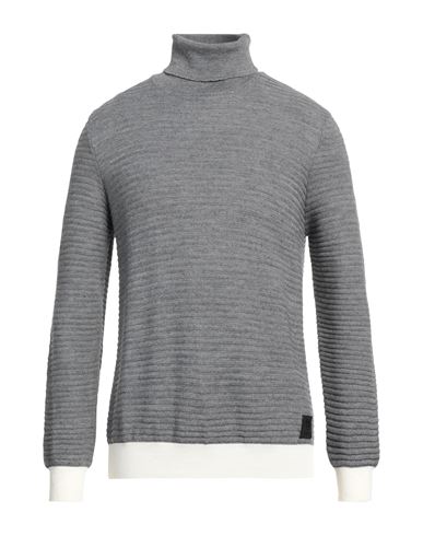 Ungaro Man Turtleneck Grey Size Xl Merino Wool, Dralon