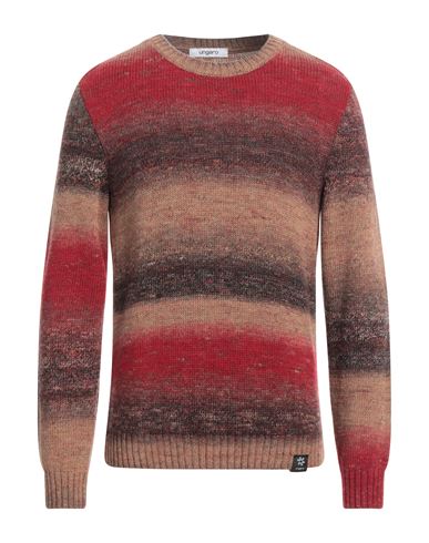Ungaro Man Sweater Camel Size Xxl Polyacrylic, Wool In Beige