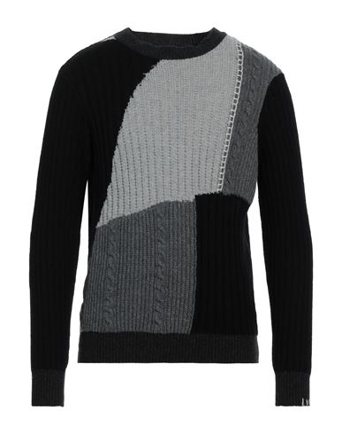 Officina 36 Man Sweater Black Size L Wool, Polyamide