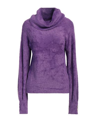 Gaelle Paris Gaëlle Paris Woman Turtleneck Purple Size 2 Polyamide