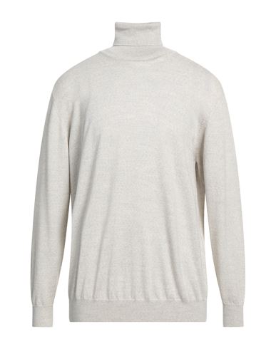 Dondup Man Turtleneck Light Grey Size 46 Merino Wool