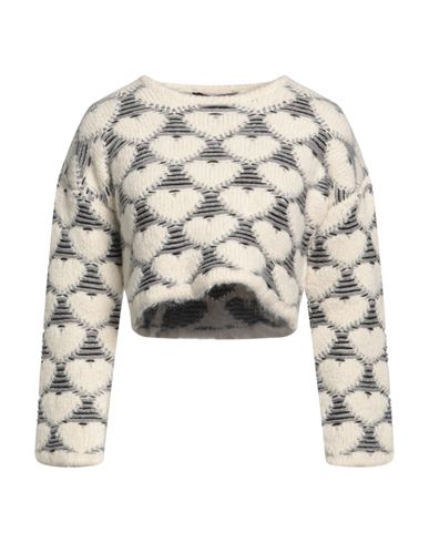 Marco Rambaldi Jacquard-knit Heart Cropped Jumper In White