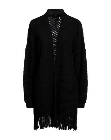 Angela Mele Milano Woman Cardigan Black Size Onesize Viscose, Acrylic, Wool