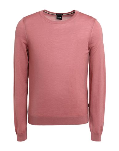 Shop Hugo Boss Boss Man Sweater Pastel Pink Size S Virgin Wool