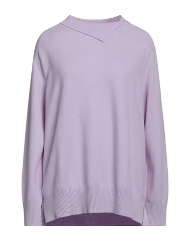 Malo Woman Sweater Lilac Size S Merino Wool, Cashmere In Purple