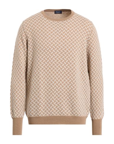 Drumohr Geometric-pattern Contrast-detail Jumper In Neutral