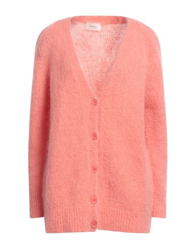 Vicolo Woman Cardigan Salmon Pink Size Onesize Mohair Wool, Polyamide, Elastane