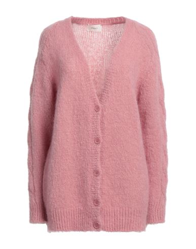 Vicolo Woman Cardigan Pastel Pink Size Onesize Mohair Wool, Polyamide, Elastane