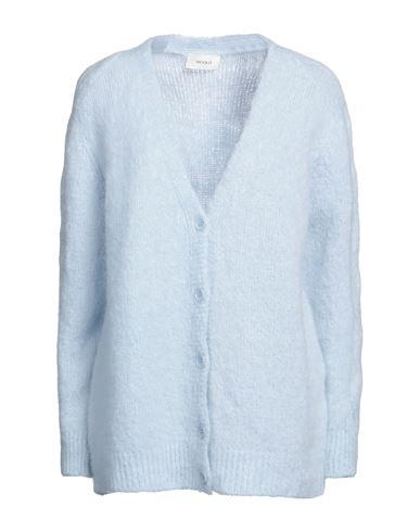 Vicolo Woman Cardigan Sky Blue Size Onesize Mohair Wool, Polyamide, Elastane