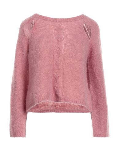 Vicolo Woman Sweater Pastel Pink Size Onesize Mohair Wool, Polyamide, Elastane