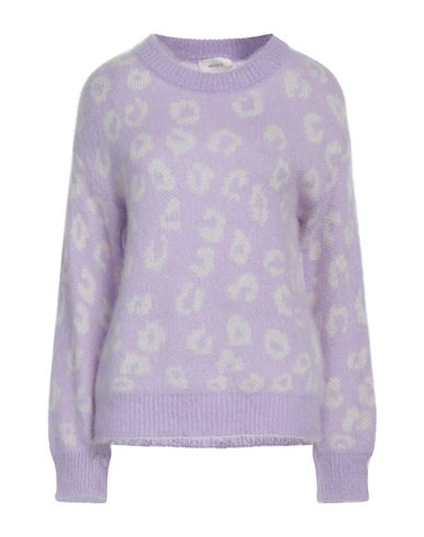 Vicolo Woman Sweater Lilac Size Onesize Acrylic, Mohair Wool, Polyamide In Purple