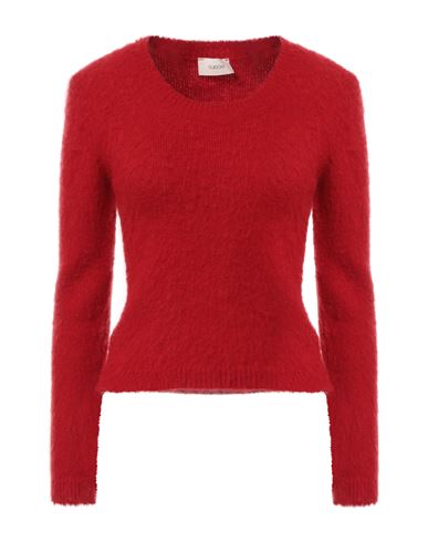 VICOLO VICOLO WOMAN SWEATER RED SIZE ONESIZE POLYAMIDE, ACRYLIC, MOHAIR WOOL, WOOL, ELASTANE