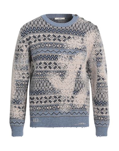 Barena Venezia Barena Man Sweater Pastel Blue Size L Virgin Wool