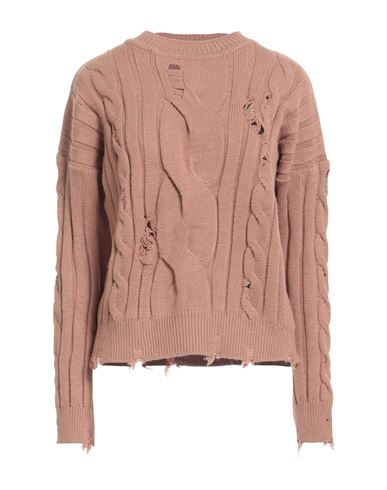 Pinko Woman Sweater Light Brown Size L Viscose, Polyamide, Polyester In Beige