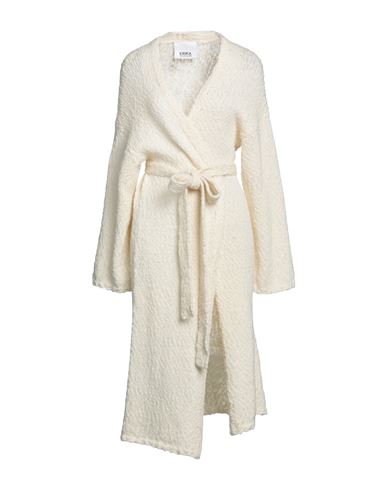 Erika Cavallini Woman Cardigan Ivory Size Xs Wool, Polyamide In White