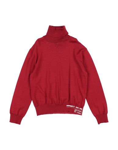 Shop Dsquared2 Toddler Boy Turtleneck Brick Red Size 6 Wool, Acrylic