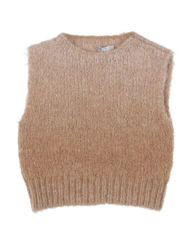 Il Gufo Toddler Girl Sweater Camel Size 5 Alpaca Wool, Polyamide In Beige