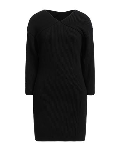 Shop Rodebjer Woman Mini Dress Black Size L Cotton, Elastane