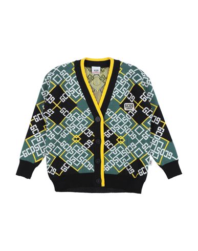 Gcds Mini Babies'  Toddler Girl Cardigan Green Size 6 Wool, Acrylic, Polyester, Polypropylene