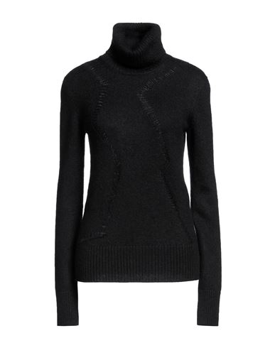 Saint Laurent Woman Turtleneck Black Size S Wool, Mohair Wool, Polyamide